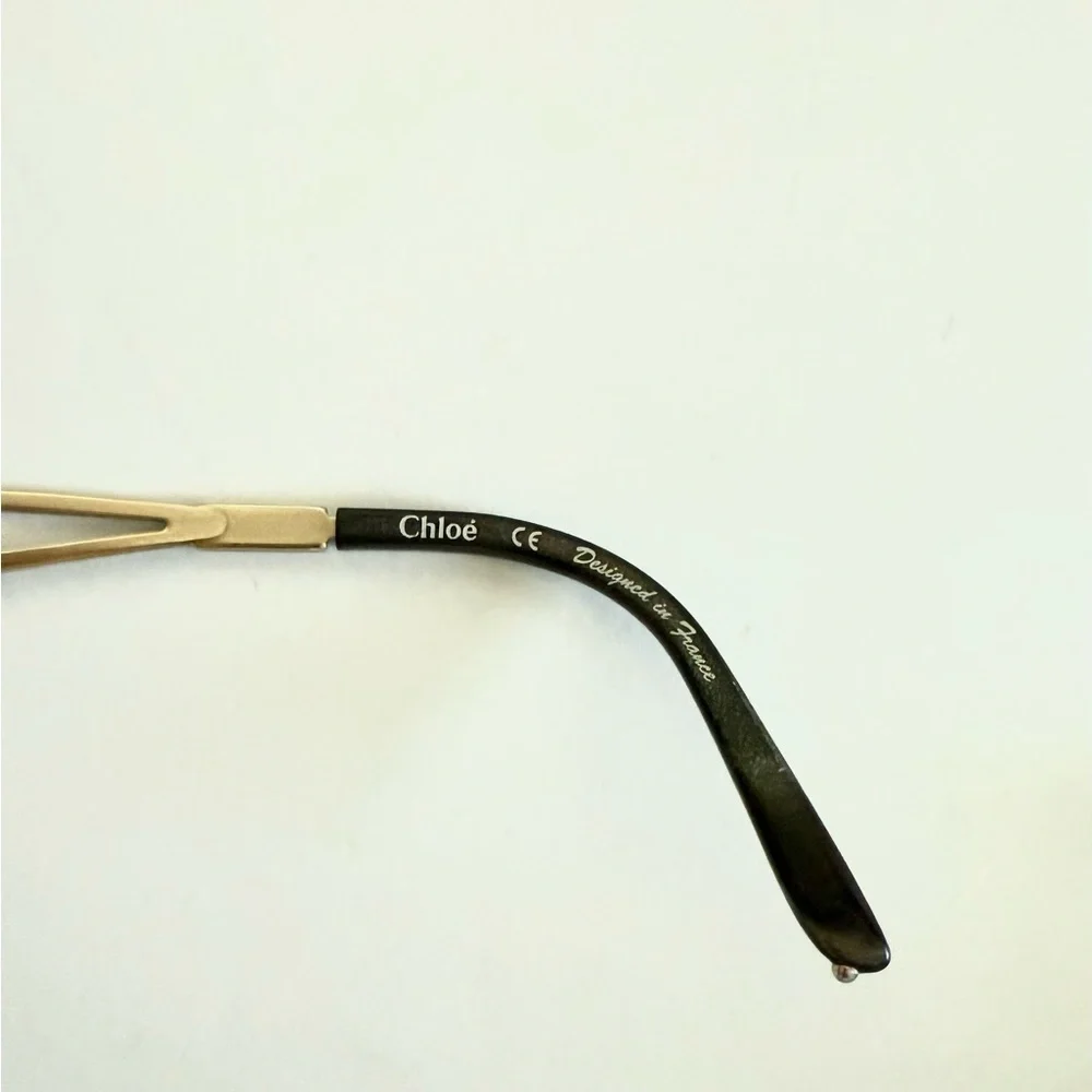 Chloe CL1209 Eyeglasses Frame Half Rimless 51-18  Brown/Gold LV44